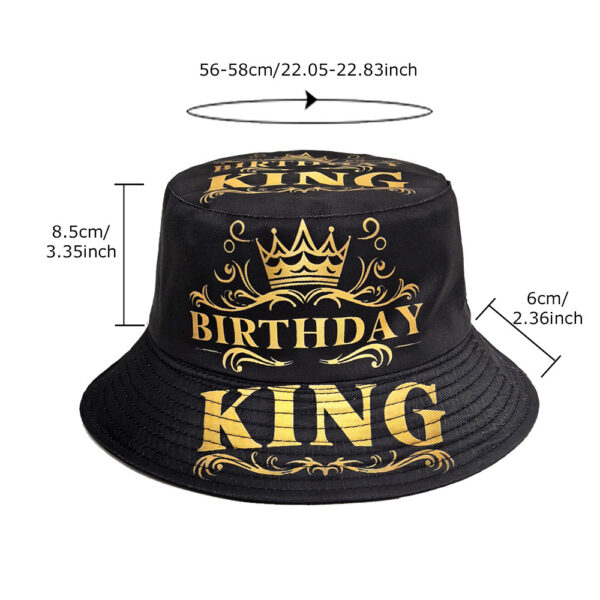 Wholesale Birthday Party Bucket Hat Print Sun Protection Dome Hat Boutique Gift