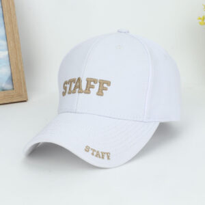 White + gold word / Free size adjustable