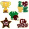 Wholesale Gold Edge Towel Embroidered Rugby Patch Sports Fashion Accessory Decorative