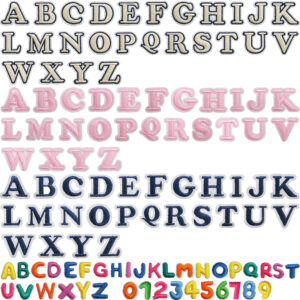 oly-3ddc1816ea6c6d6944bf33b75130b826 Wholesale Embroidered Letter Patches Polyester Thread Decorative Accent for Clothing Bags