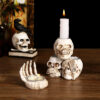 Wholesale Resin Skeleton Palm Ornament European Style Halloween Decoration for Home Desk