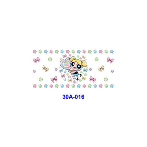 Wholesale 5pcs Sweet Cartoon Bow Heart 16oz Cup UV DTF Wraps OLY Exclusive
