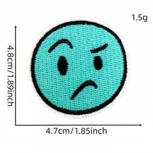 Round expression cloth sticker 6#