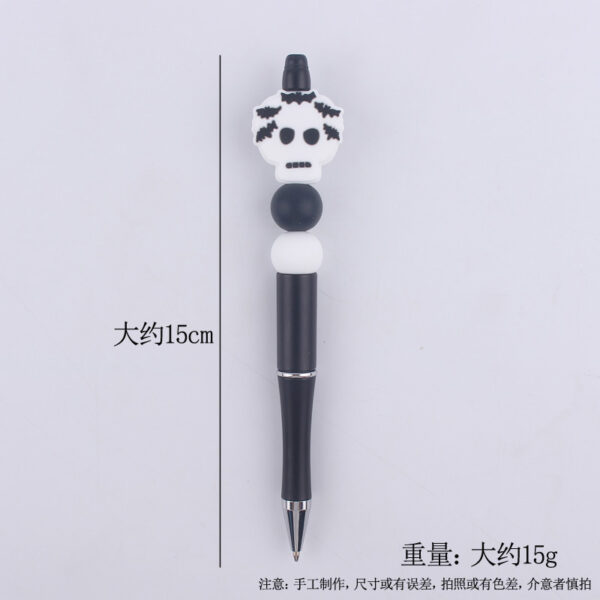 Wholesale DIY Halloween Pumpkin Spider Silicone Bead Pen Craft Supply