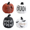 Wholesale European Style Resin Pumpkin Black Halloween Decorative Accent for Party Tabletop