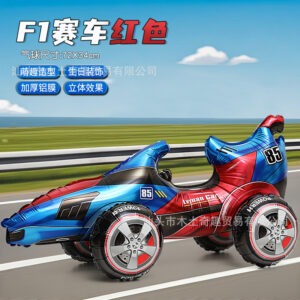 Aluminum three-dimensional f1 racing car-red-f0673