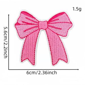 Pink bow cloth patch 4 #