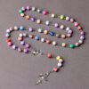 oly-3e598e39210dc10e428653f053bd36f5 Wholesale Polymer Clay Cross Rosary Necklace Fashion Jewelry Accessory Gift