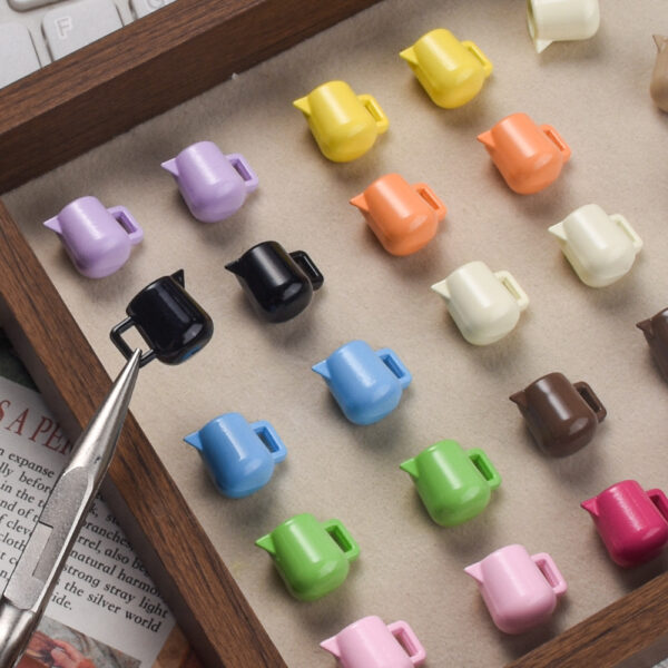 oly-3e6d44bc6d095f013163f021f309c487 Wholesale Miniature Milk Jug Pendant Alloy Mixed Color DIY Cell Phone Decorative Accessory