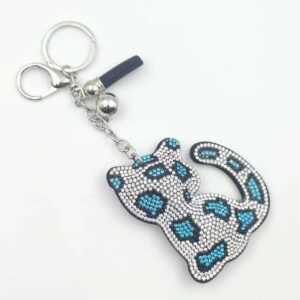 White background lake blue spot