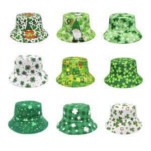 oly-3e79f79abf29570d6fa6b460d4e7c697 Wholesale Chic Patrick's Day Double Sided Bucket Hat Unisex Sun Protection Fashion Accessory