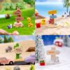Wholesale Cartoon Resin Road Sign Ornaments for DIY Moss Landscape Home Decor Decorative Accent