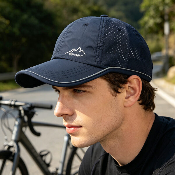 oly-3e88b210cd68522d4abda91e4a53cc0b Wholesale Reflective Strip Quick Dry UV Protection Baseball Cap Long Brim Fishing Sun Hat Fashion Accessory