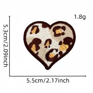 Small leopard print love cloth patch 11#
