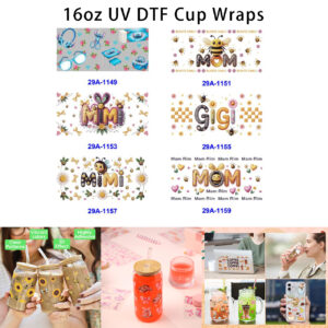 oly-3e9c9c2704fb0b9d7845ae3b2a9646f8 Wholesale 16oz Family Letter Cartoon Series Cup UV DTF Wraps