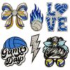 oly-3eb7b4eb61f9dc1e0e3146db7ac8e4e3 Wholesale Volleyball Sports Patch - Cartoon Embroidery with Glitter, Decorative Iron-On Patch for Clothing Accessory