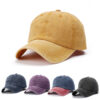 oly-3ebf111bac86ce13c200ebcad0e2f731 Wholesale Washed Denim Baseball Cap Adjustable Purple Windproof Summer Fashion Accessory