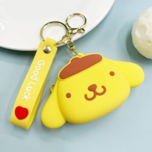 Leather cord sanrio coin purse - pompompurin