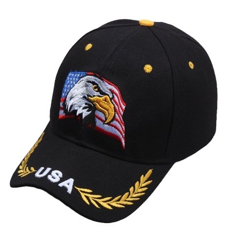 oly-3ec9c887a930be3647f9635afb75884b Wholesale Embroidered Eagle Flag Star Baseball Cap Sun Hat Summer Casual
