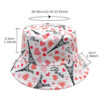 oly-3ed0b5f7f3fe73dc7da65fabbc6401f6 Wholesale Digital Print Fisherman Bucket Hat Love Tower Pattern Sun Hat Casual Fashion Accessory