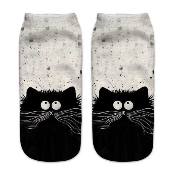 oly-3ee1c97fda04fa772757d747a62c3a05 Wholesale Trendy 3D Digital Print Cat Socks Unisex Polyester Cotton Casual for Resale