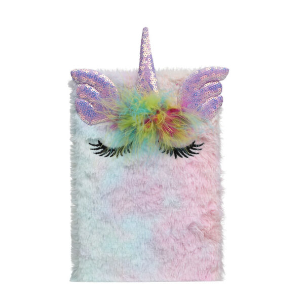 Wholesale Unicorn Cute Notebook Trendy Kids Diary with Feather Design Everyday Gift for Girls Boutique Resale