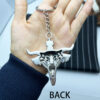 Wholesale Punk Skull Goat Head Devil Keychain Pendant Fashion Accessory for Boutique Resale