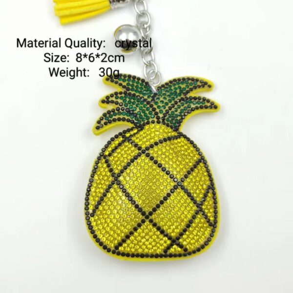 oly-3f29c60f1ba001e9cdf70390d39f4504 Wholesale Chic Yellow Rhinestone Keychain Bag Charm Boutique Resale Gift