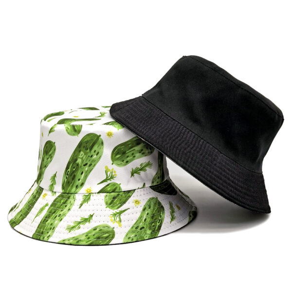 Wholesale Fashion Reversible Cucumber Print Bucket Hat Sun Protection Everyday Style