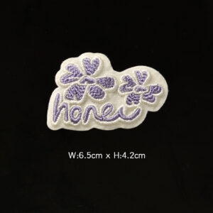 Purple flower letters