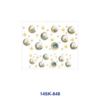 Wholesale 2/4/8pcs Watercolor Moon Star Building Print Mini Cup Keychain Sticker
