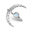 oly-3f56a64aee08f08a5abaea5bc919af7c Wholesale Vintage Sun Moon Hammered Open Ring 925 Silver Moonstone Fashion Accessory