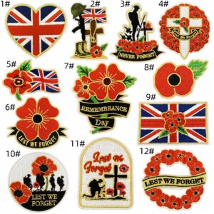 Anniversary cloth patch set 12 pieces