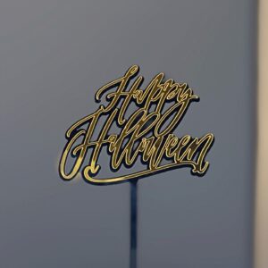 1. 3mm thick acrylic is about 10cm wide / Double layer handwritten letters happy halloween
