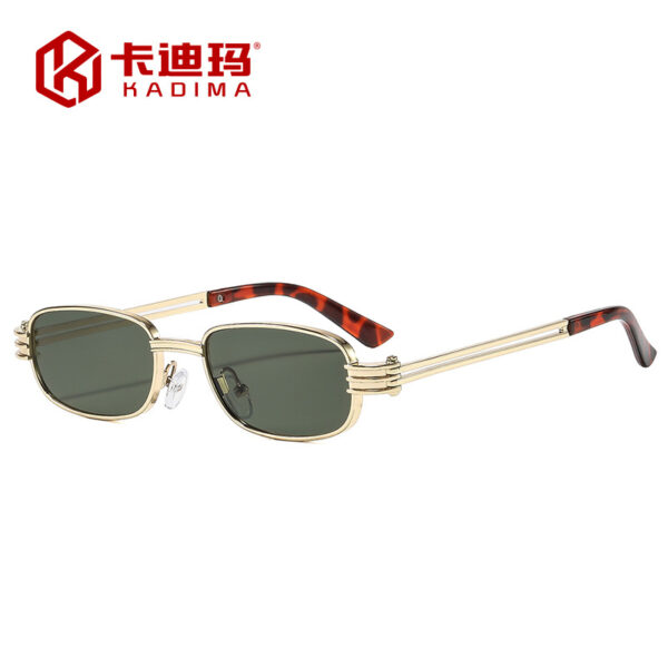 oly-3f8eb5c58c0abae5413189b69a70c1ec Wholesale Vintage Metal Small Square Sunglasses Gold Frame Gray Lens UV400 Trendy Fashion Accessory