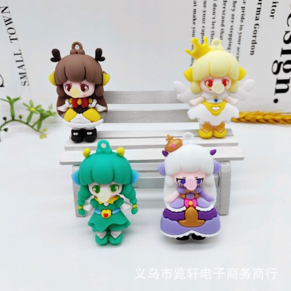 oly-3fb87e3fbf0eab25f228fd5945103dfb Wholesale Cartoon Bubble Fairy Princess Keychain 3D PVC Bag Charm for Gift Boutique Resale