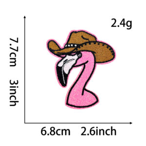 Hot melt glue*flamingo wearing hat