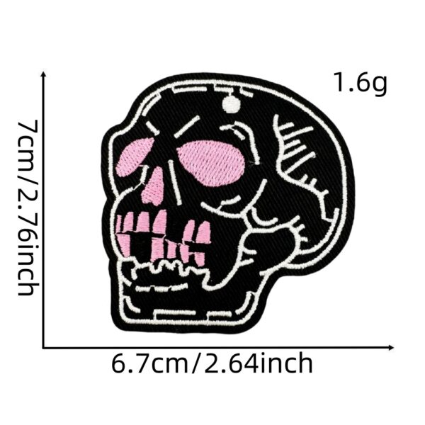 Wholesale Dark Skull Series Iron On Embroidery Patch Decorative Fashion Accessory for Bags Boutique Resale