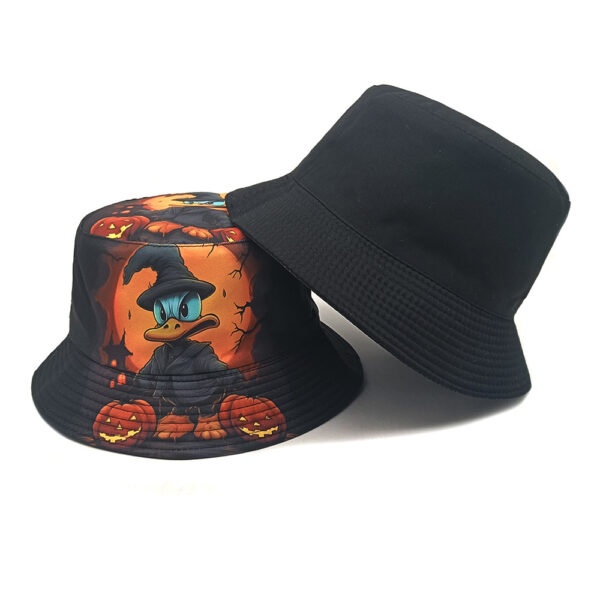 oly-3fd7959ce0e4cc32fb07140c92ff06c4 Wholesale Double Sided Duck Print Fisherman Hat Adjustable Sunscreen Bucket Hat for Men Outdoor Casual