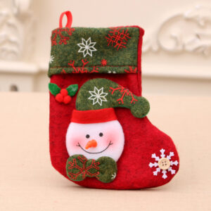Snowflake socks snowman style [16*13cm16g]