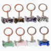 Wholesale Crystal Animal Keychain Bag Charm Amethyst Natural Stone Decorative Accessory