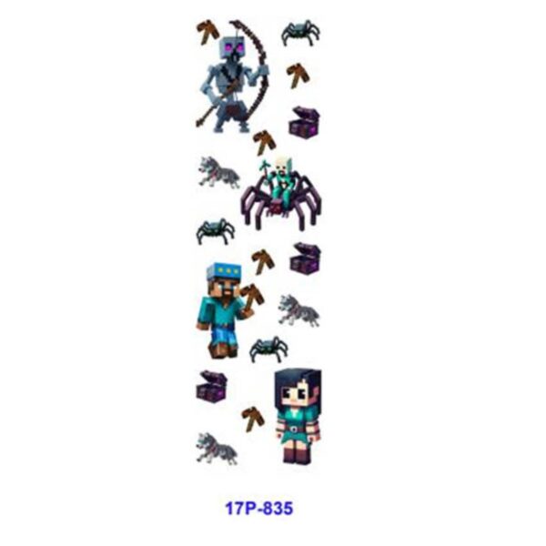 oly-40192773f6c439daafa2a4c75219c575 Wholesale 2/8/16pcs UV DTF Stickers Pixel Block Adventure Game Patterns Pen and Bookmark Stickers