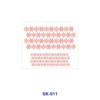 oly-401cea057bc6a46ebe4e1101a996aaf4 Wholesale 8pcs Various Floral Outline Butterfly Tropical Fruit Seamless Decor Mini Cup Keychain Sticker