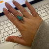 Wholesale Vintage Lightning Punk Ring Turquoise Bohemian Jewelry Accessory