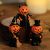 Wholesale Halloween Cute Pumpkin Demon Resin Ornament Home Party Decor Gift