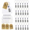 Wholesale Alloy Exotic Elephant Keychain Set with Organza Bag Wedding Party Favor Gift