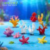 Wholesale Resin Coral Starfish Aquarium Ornament Chinese Style Decorative Accent Resale Decor