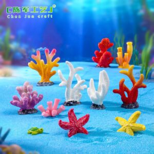 Wholesale Resin Coral Starfish Aquarium Ornament Chinese Style Decorative Accent Resale Decor