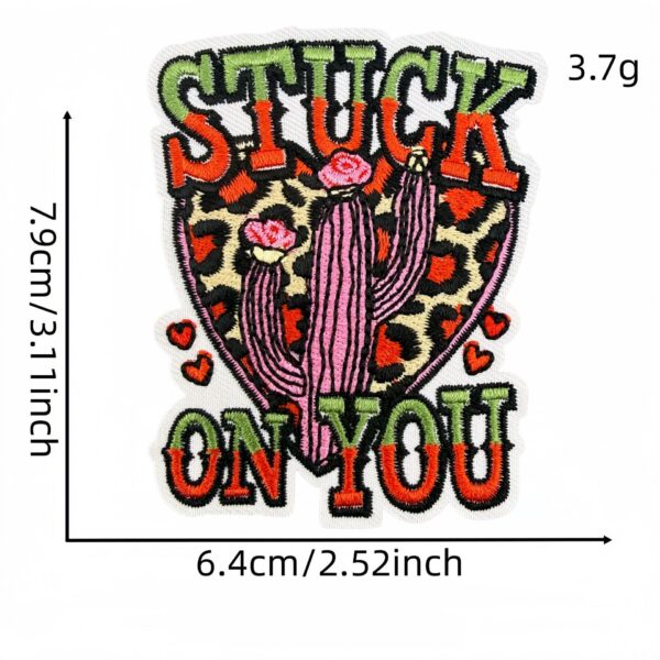 Wholesale 18pcs Cowgirl Patch Set Western Style Leopard Cactus Embroidered Patches DIY Clothing Accessory