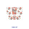 oly-406d9f908304955501187126481e7bec Wholesale 8pcs Bow & Cute Pattern Mini Cup Keychain Sticker